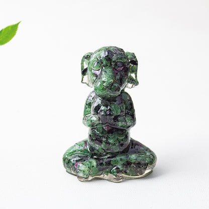 Modern Style Natural Stone Animal Figurine For Christmas Home Decoration