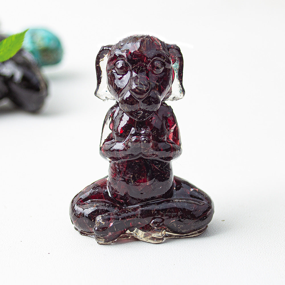 Modern Style Natural Stone Animal Figurine For Christmas Home Decoration