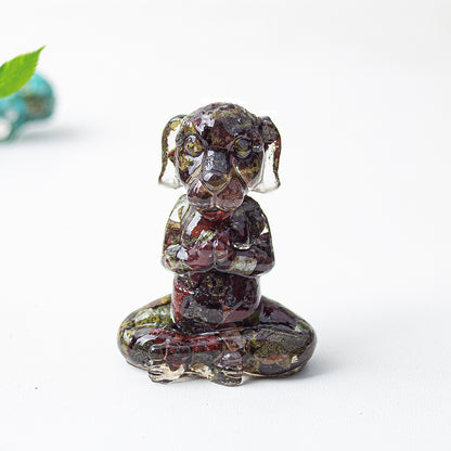 Modern Style Natural Stone Animal Figurine For Christmas Home Decoration