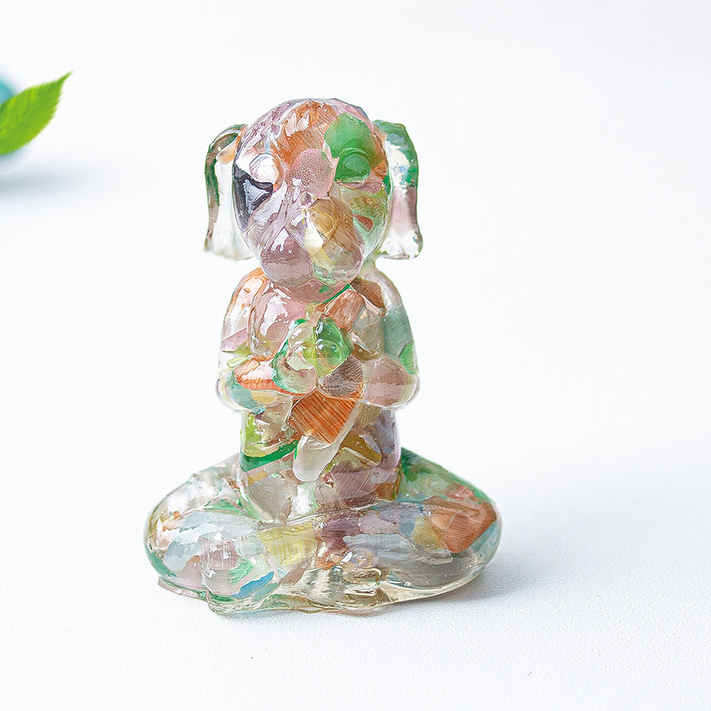 Modern Style Natural Stone Animal Figurine For Christmas Home Decoration