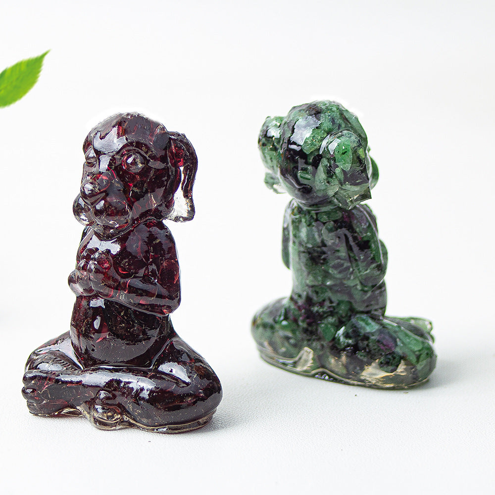 Modern Style Natural Stone Animal Figurine For Christmas Home Decoration