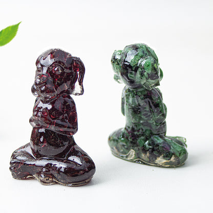 Modern Style Natural Stone Animal Figurine For Christmas Home Decoration