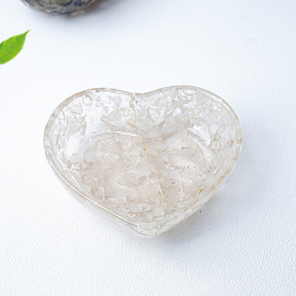 Modern Style Resin Heart Shape Ornaments For Christmas Home Decoration