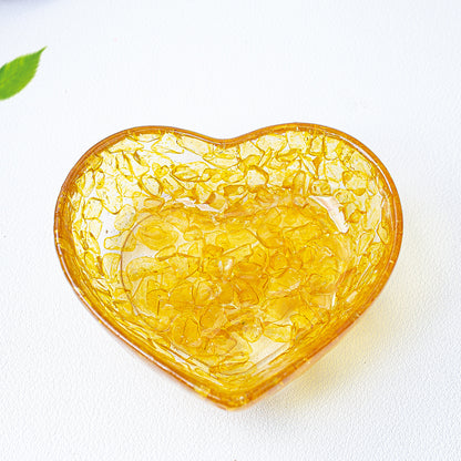Modern Style Resin Heart Shape Ornaments For Christmas Home Decoration