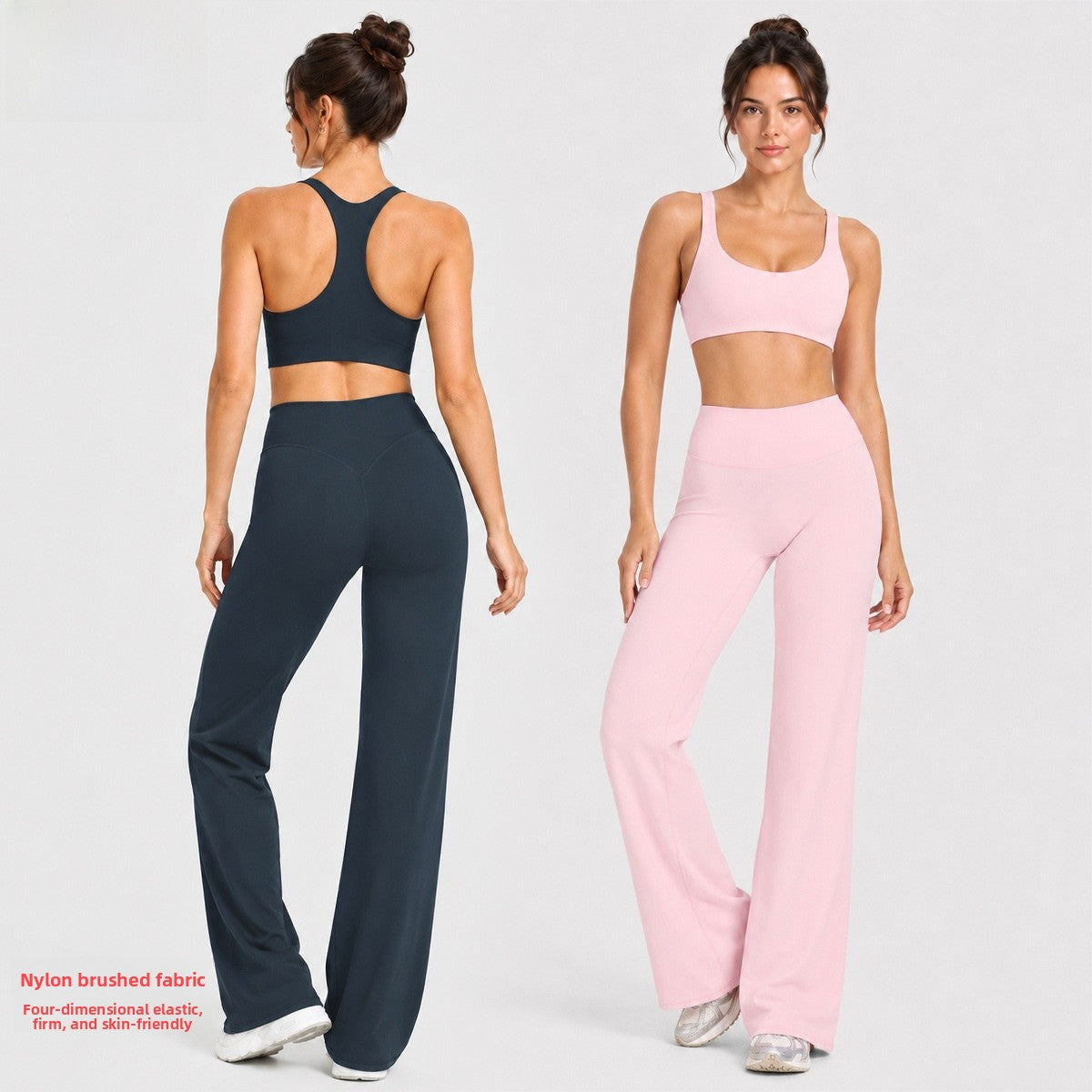 Sport Full Length Running Pants For Women, Sleeveless Design In Nylon Fabric, Perfect For Summer