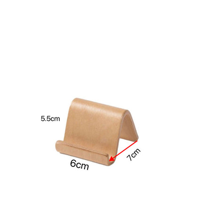 Simple Style Portable Desktop Phone Stand Made Of Wood, Ideal For Convenient Phone Viewing