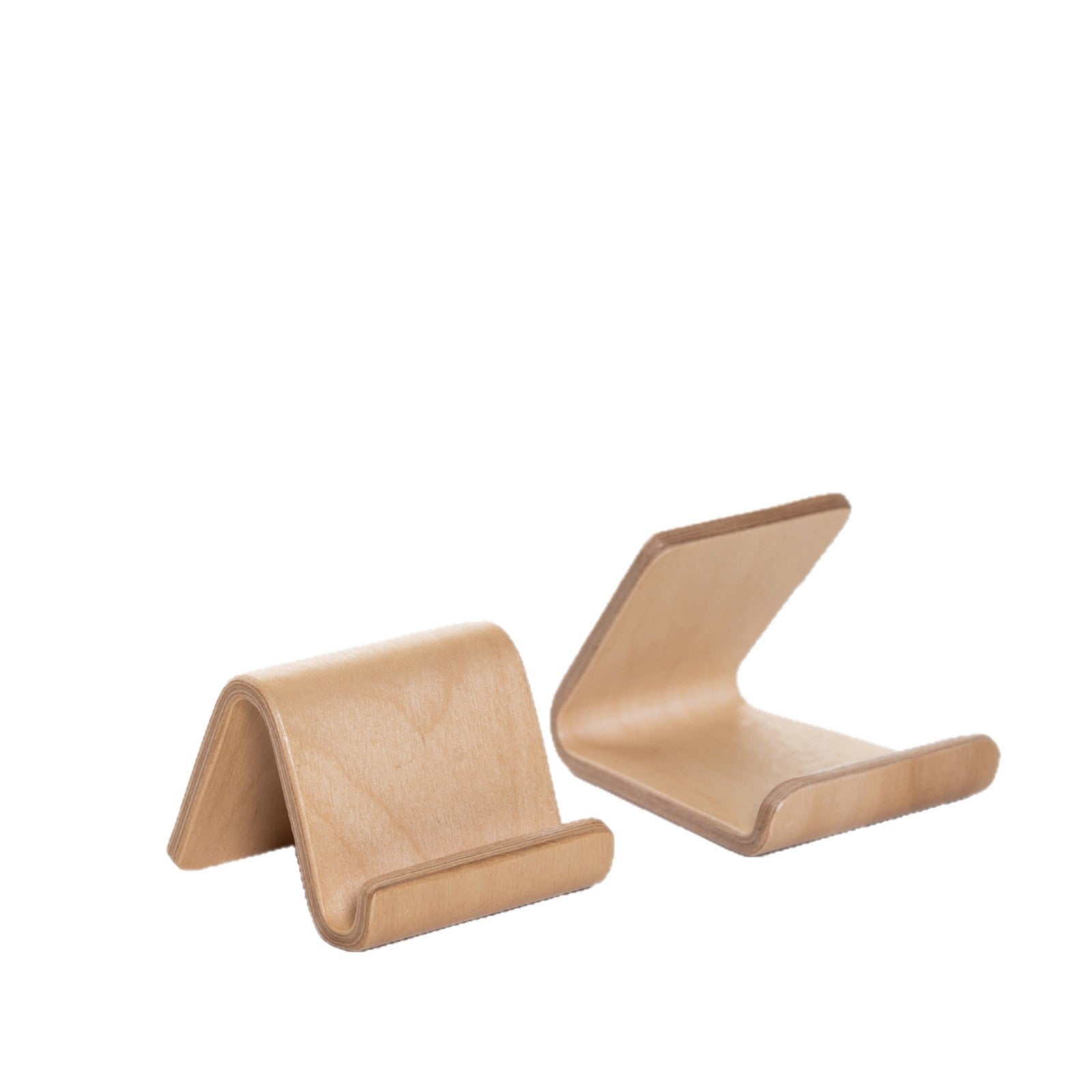 Simple Style Portable Desktop Phone Stand Made Of Wood, Ideal For Convenient Phone Viewing