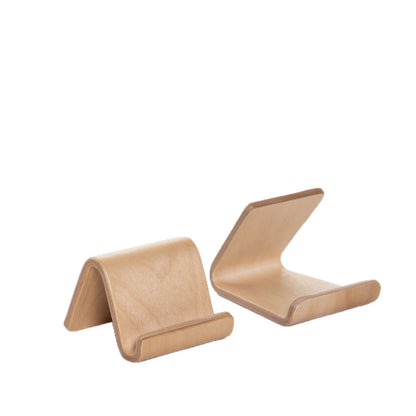 Simple Style Portable Desktop Phone Stand Made Of Wood, Ideal For Convenient Phone Viewing