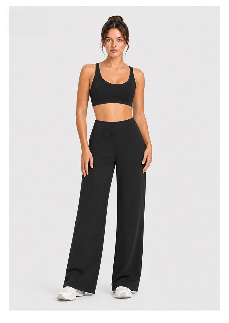 Sport Full Length Running Pants For Women, Sleeveless Design In Nylon Fabric, Perfect For Summer
