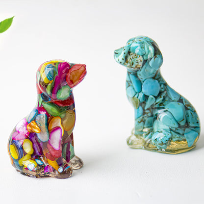 Modern Style Resin Animal Ornaments For Christmas, Perfect For Office Decoration