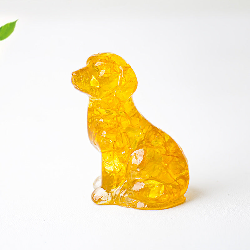Modern Style Resin Animal Ornaments For Christmas, Perfect For Office Decoration