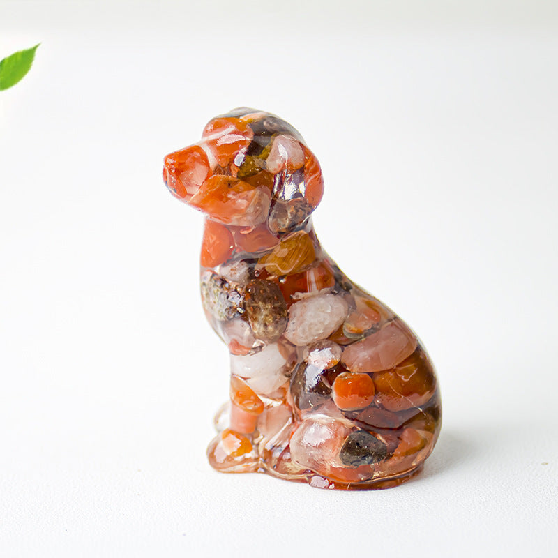 Modern Style Resin Animal Ornaments For Christmas, Perfect For Office Decoration