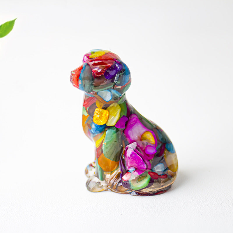 Modern Style Resin Animal Ornaments For Christmas, Perfect For Office Decoration