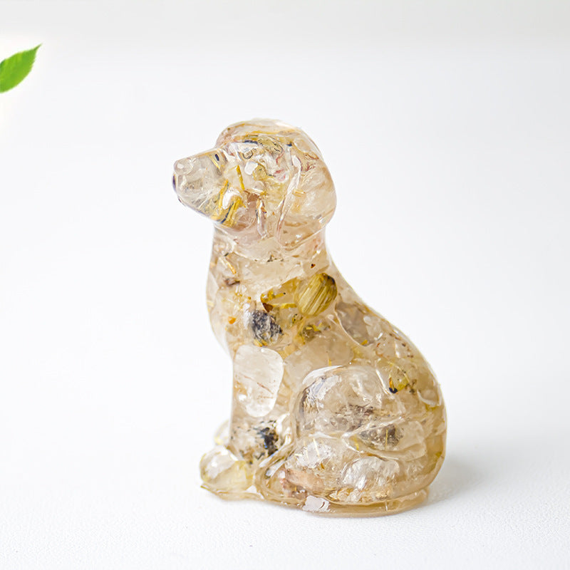 Modern Style Resin Animal Ornaments For Christmas, Perfect For Office Decoration