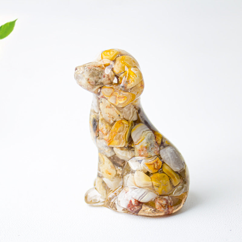 Modern Style Resin Animal Ornaments For Christmas, Perfect For Office Decoration
