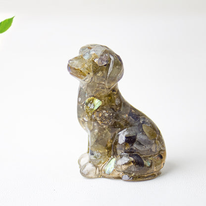 Modern Style Resin Animal Ornaments For Christmas, Perfect For Office Decoration