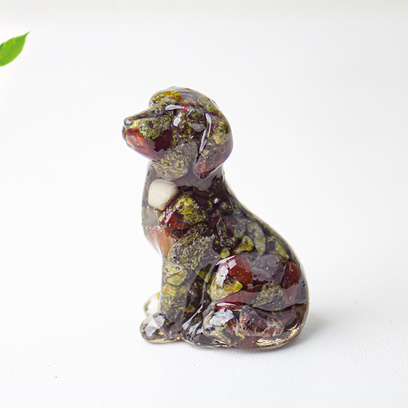 Modern Style Resin Animal Ornaments For Christmas, Perfect For Office Decoration