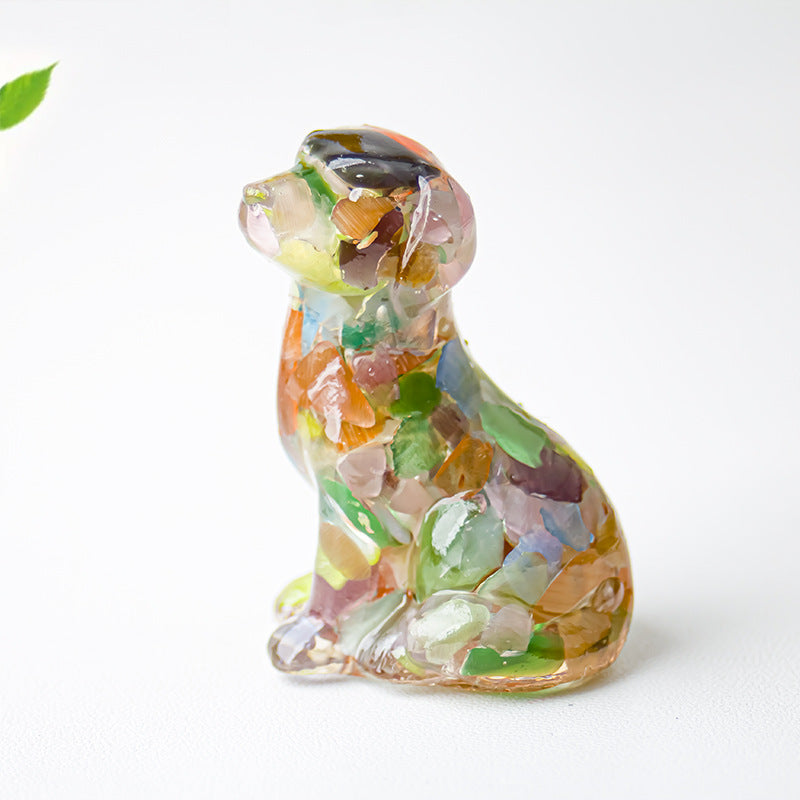 Modern Style Resin Animal Ornaments For Christmas, Perfect For Office Decoration