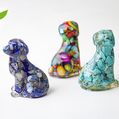 Modern Style Resin Animal Ornaments For Christmas, Perfect For Office Decoration