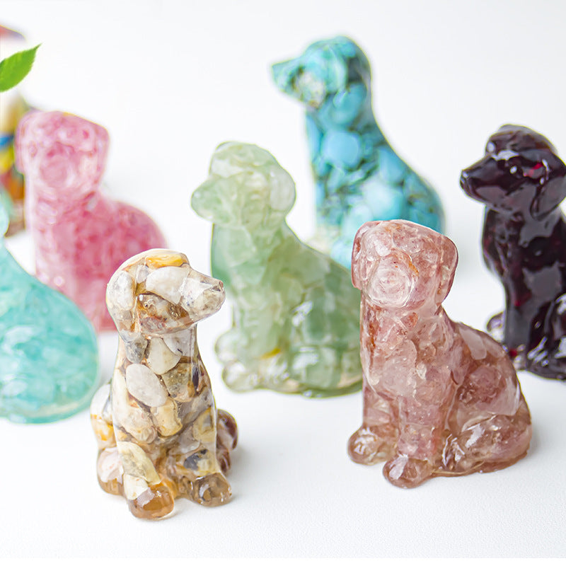 Modern Style Resin Animal Ornaments For Christmas, Perfect For Office Decoration