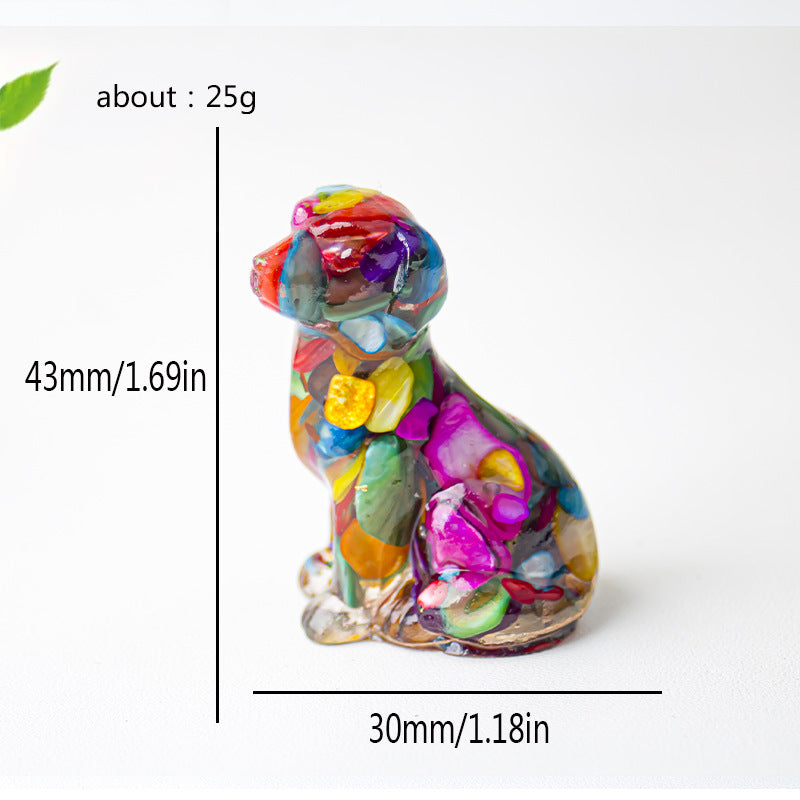 Modern Style Resin Animal Ornaments For Christmas, Perfect For Office Decoration