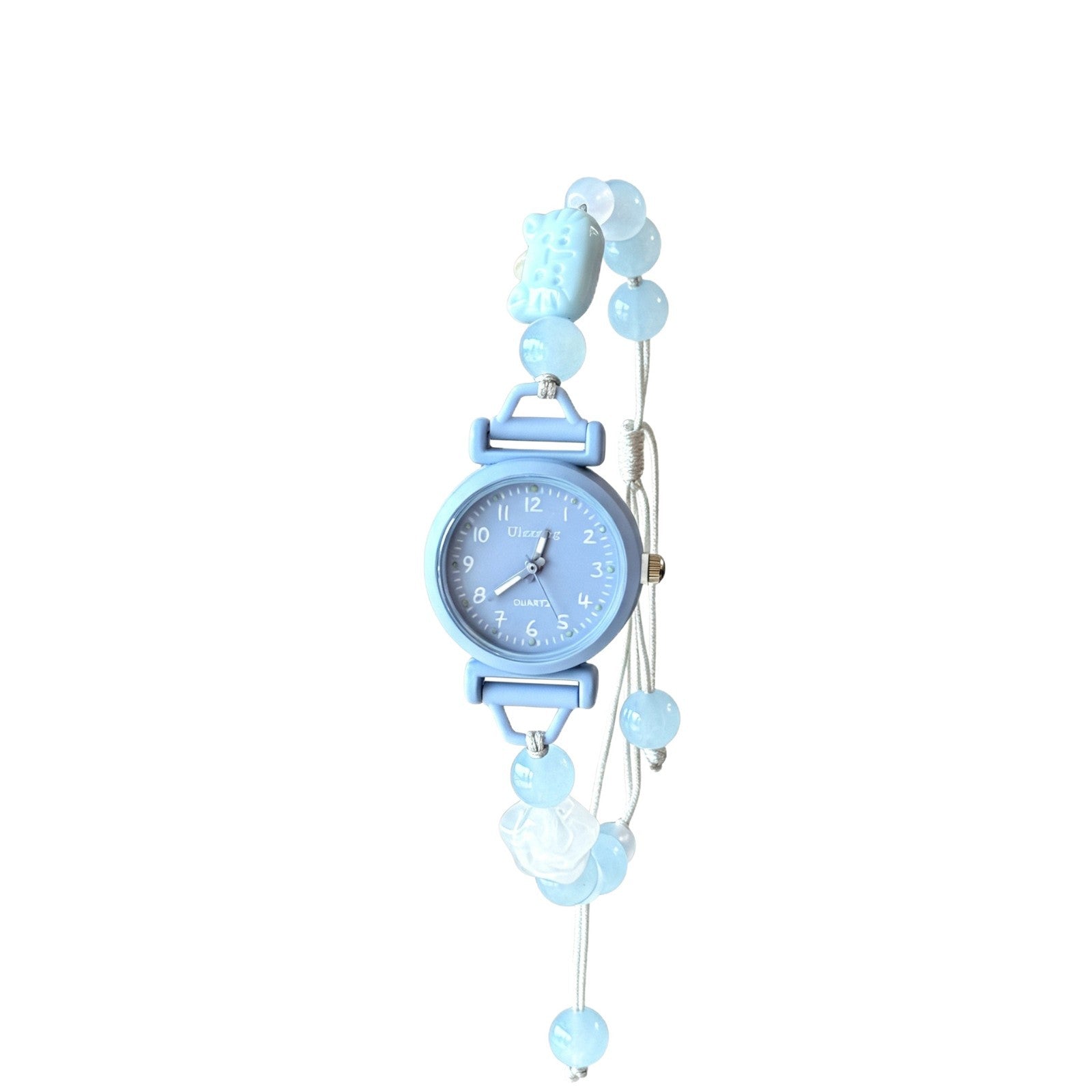 Unisex Quartz Watch With Textile Strap, Metal Case, Ordinary Glass Mirror, And Pointer+Number Display