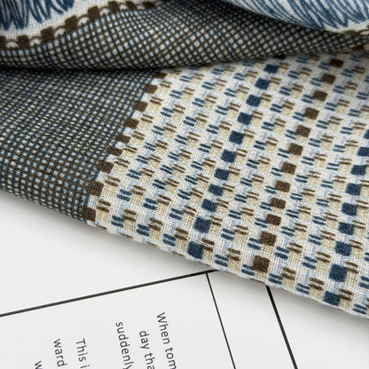 Women's Polyester Lattice Scarf In Grey, Lightweight Shawl For All Seasons