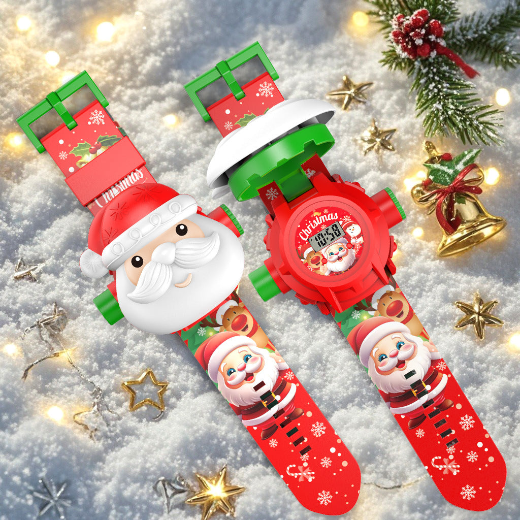 Santa Claus LED Toy For Christmas, Plastic Material, Festive Holiday Decoration
