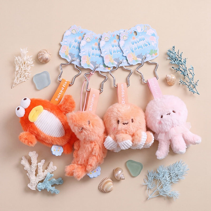 Ocean Plush Stuffed Animal Toy In Marine Style, Soft And Cuddly Plush Toy For Kids