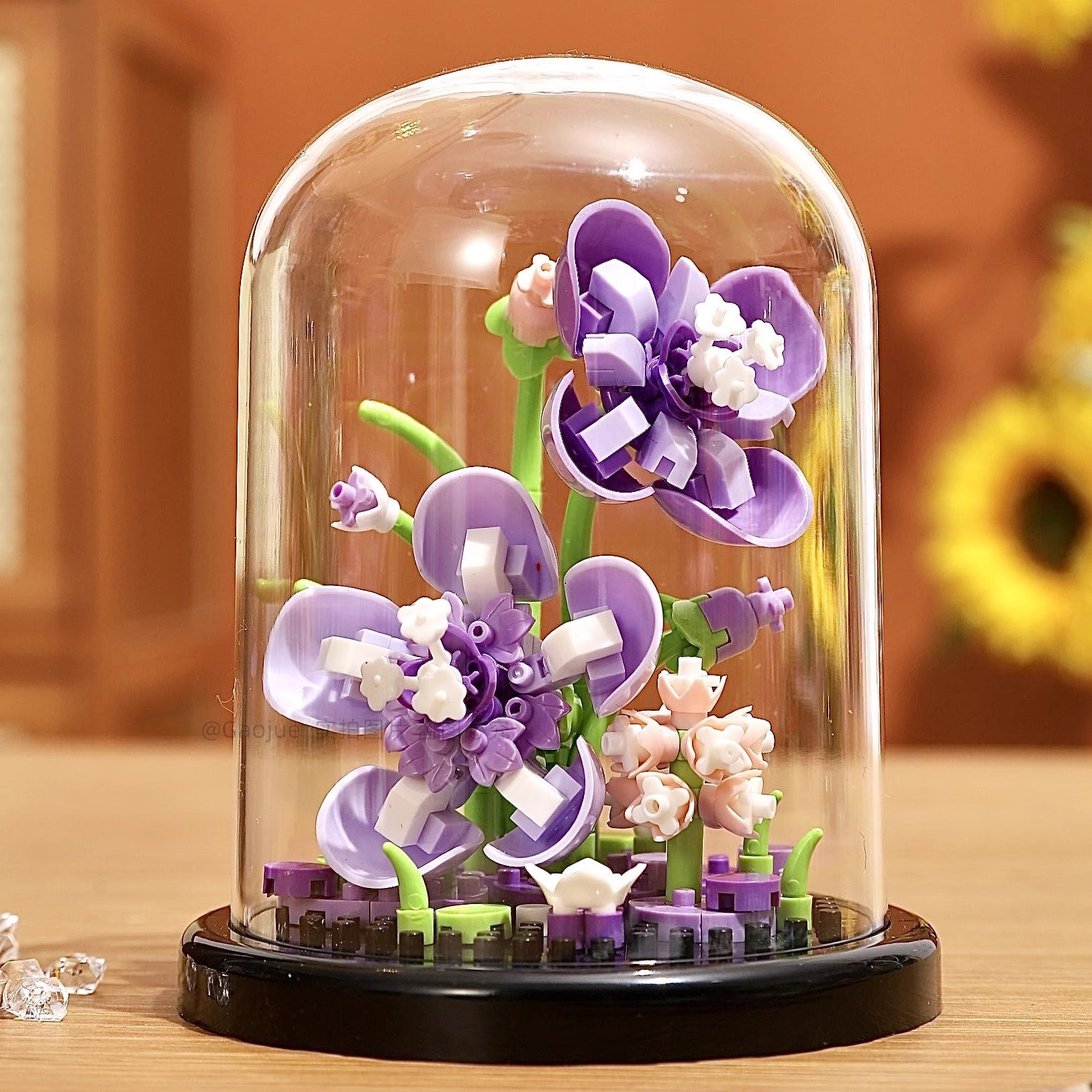 Valentine's Day Multicolor Flowers Building Toys For Kids Ages 7-16, Plastic Construction Set For Children Unisex