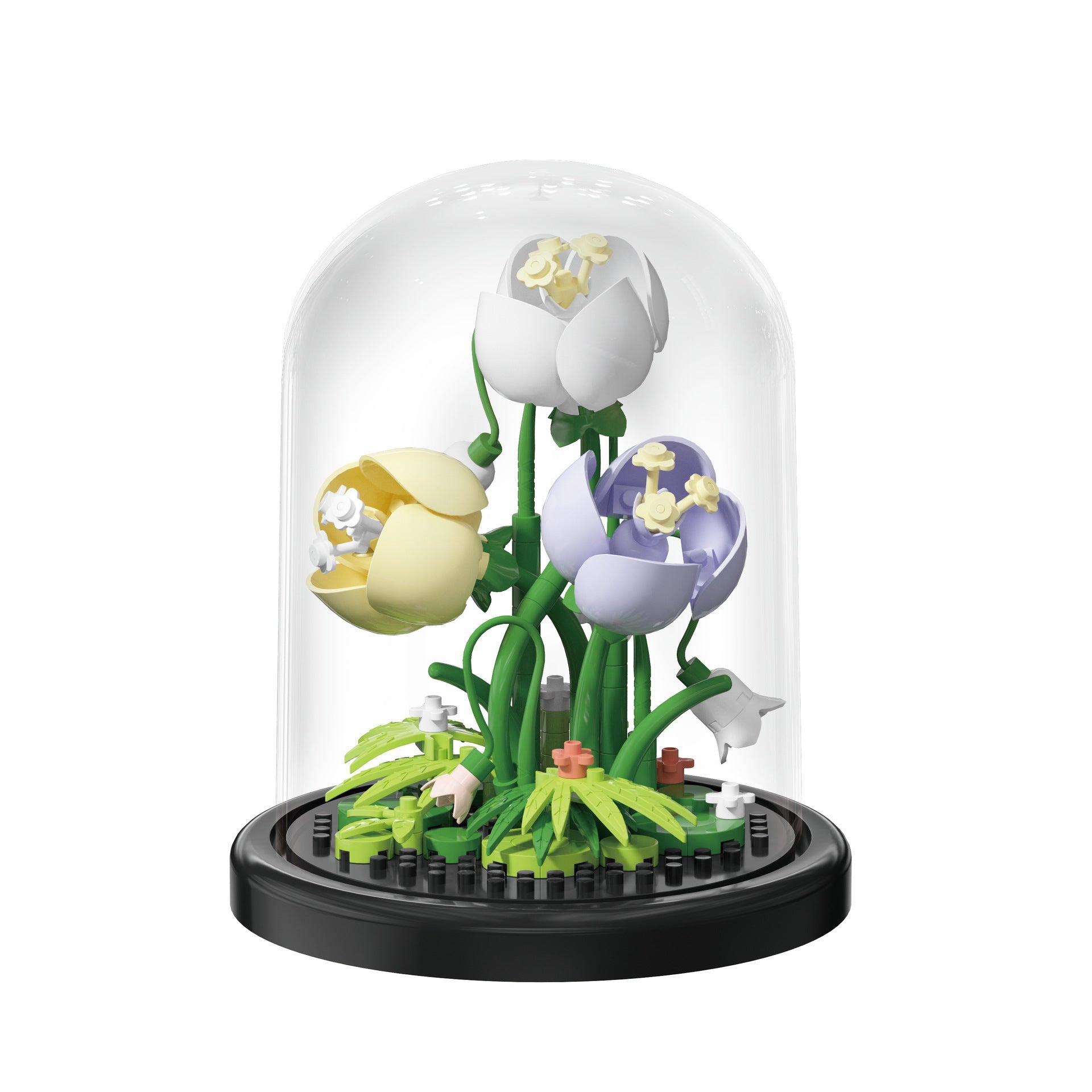 Valentine's Day Multicolor Flowers Building Toys For Kids Ages 7-16, Plastic Construction Set For Children Unisex