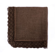 Coffee Color [110cm Rayon Square Scarf]