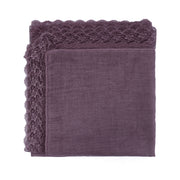 Purple [110cm Rayon Square Scarf]