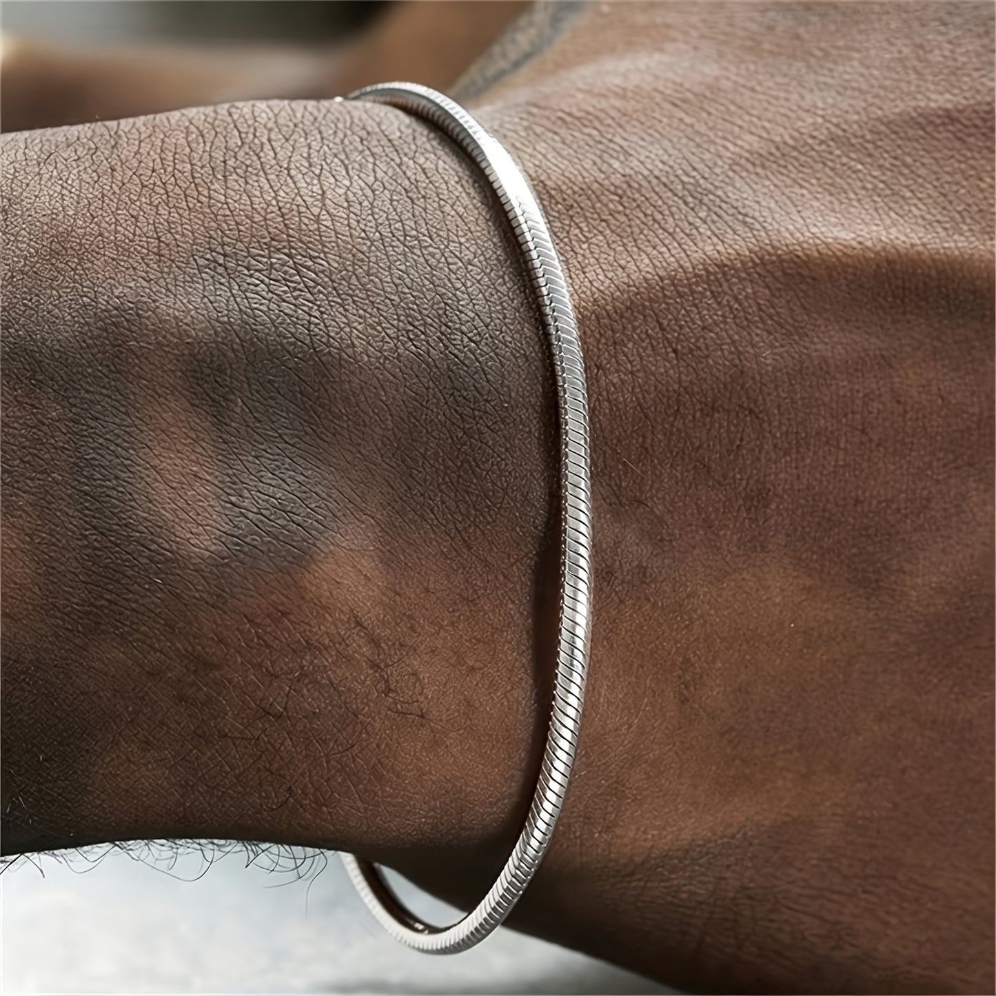 Handmade Men's 304 Stainless Steel Cuban Link Chain Curb Chain Bracelet