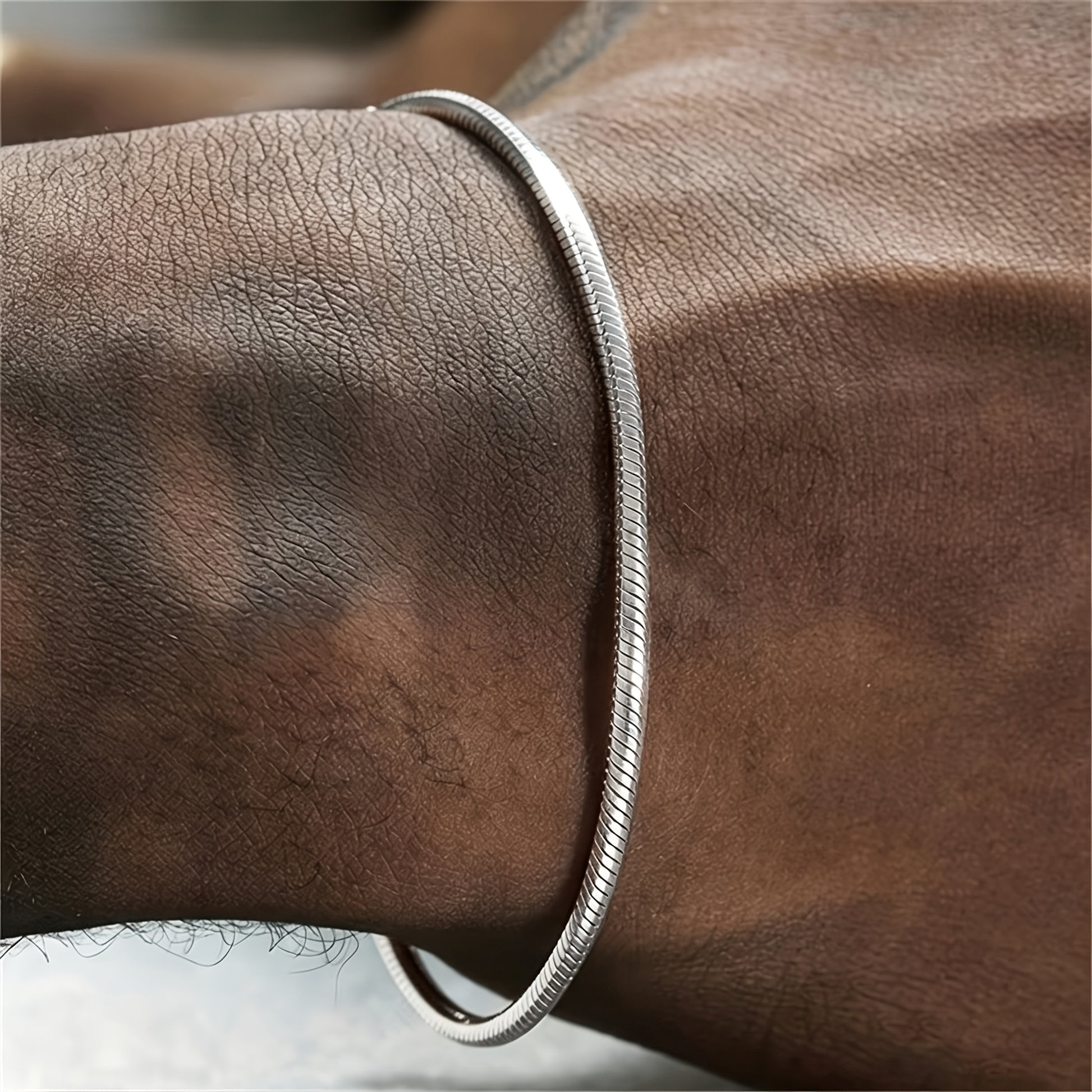 Handmade Men's 304 Stainless Steel Cuban Link Chain Curb Chain Bracelet