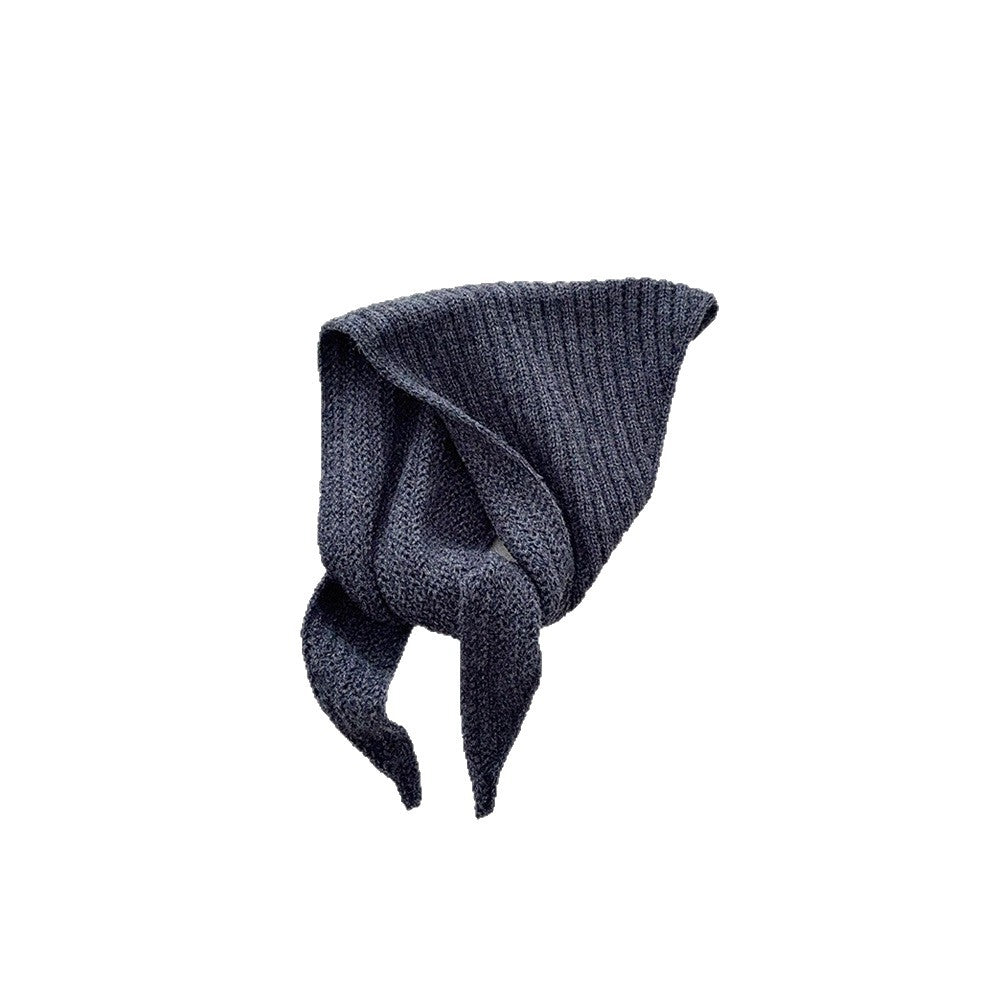 Solid Color Kid's Scarf In Beige Cotton, Perfect For Autumn & Winter