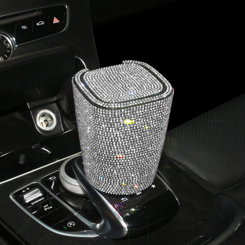 Plastic Car Interior Decoration White Car Ashtray For Vehicle Use