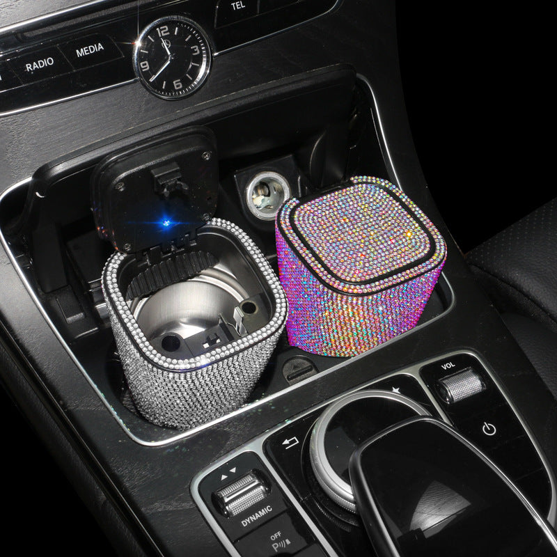 Plastic Car Interior Decoration White Car Ashtray For Vehicle Use