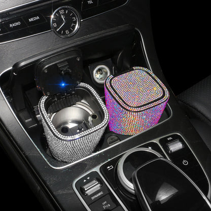 Plastic Car Interior Decoration White Car Ashtray For Vehicle Use