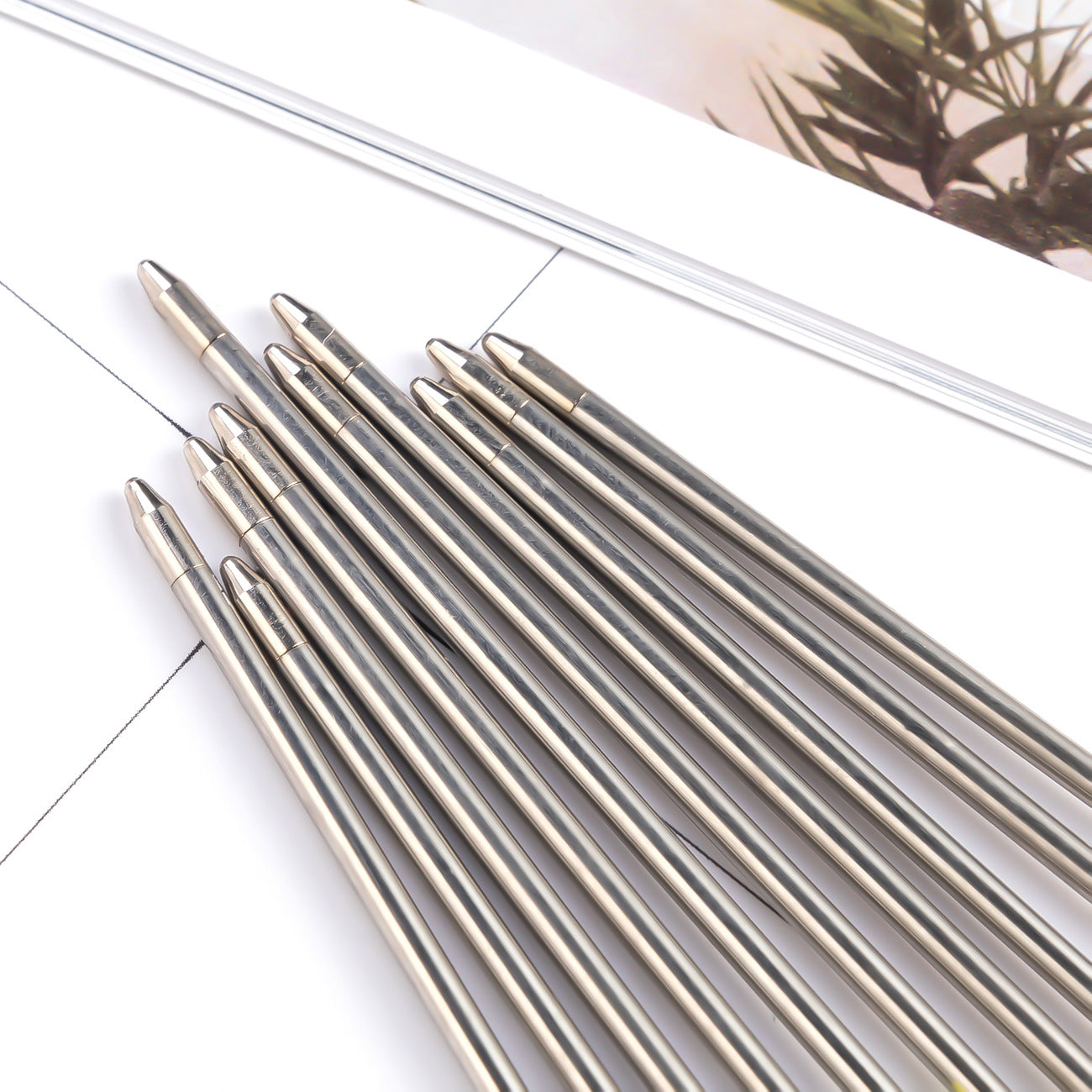 Gem Alloy Refill For Stationery Pens Featuring Durable Material And Smooth Writing