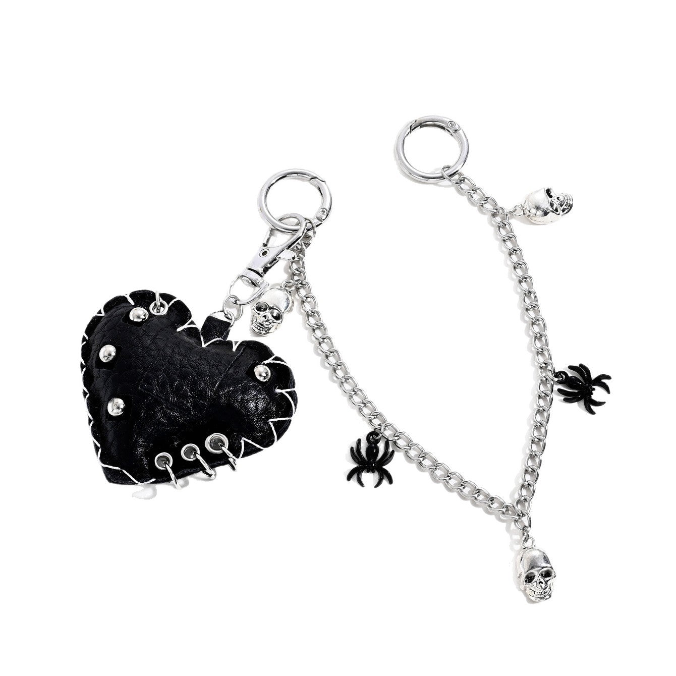 Heart Shape Key Chain Featuring Durable Zinc Material With PU Inlay For Stylish And Long-Lasting Use