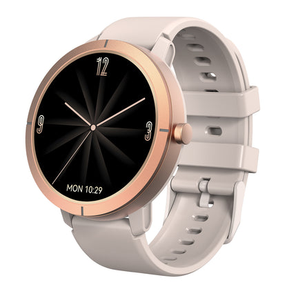 Unisex Smart Watch With Round Dial, Silica Gel Strap, Ordinary Glass Mirror, And Number Display