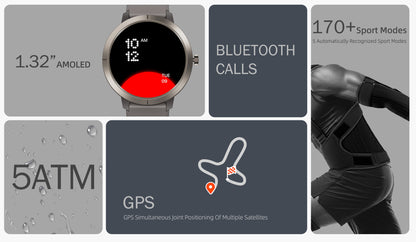 Unisex Smart Watch With Round Dial, Silica Gel Strap, Ordinary Glass Mirror, And Number Display