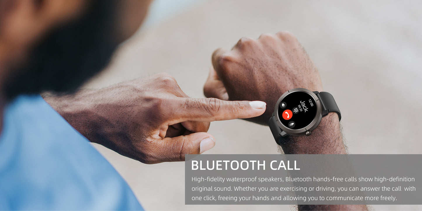 Unisex Smart Watch With Round Dial, Silica Gel Strap, Ordinary Glass Mirror, And Number Display