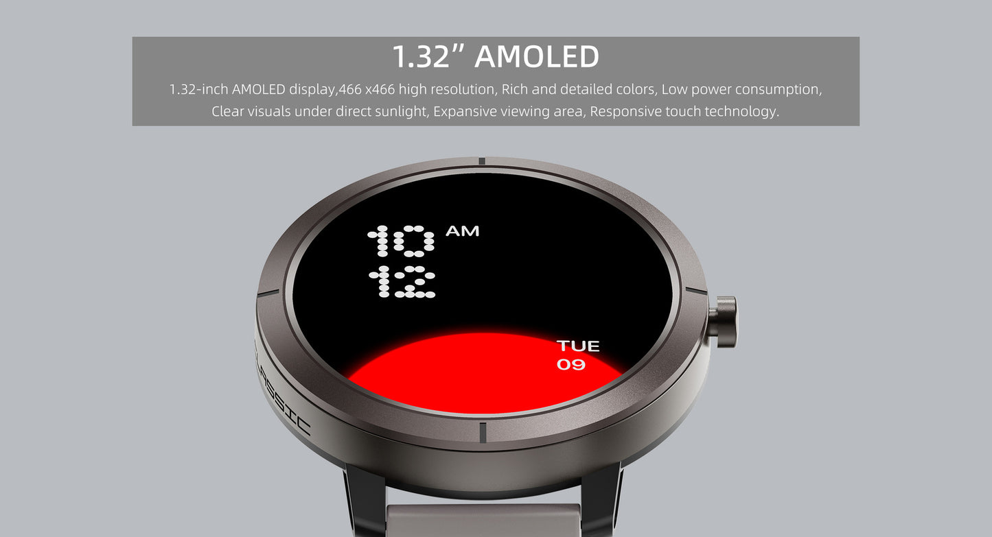 Unisex Smart Watch With Round Dial, Silica Gel Strap, Ordinary Glass Mirror, And Number Display