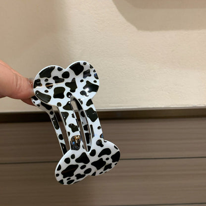 Sweet Leopard Print Hairpin Made Of Acetic Acid Sheets, Unisex Hair Accessory For Summer