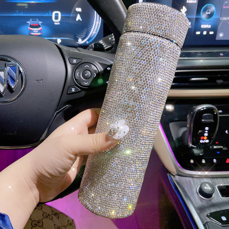 Rhinestone Car Interior Decorations In White For Unique Automotive Styling