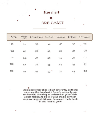 Children Unisex Autumn Animal Pattern Cotton Round Neck Long Sleeve Home Clothes Set In Blue