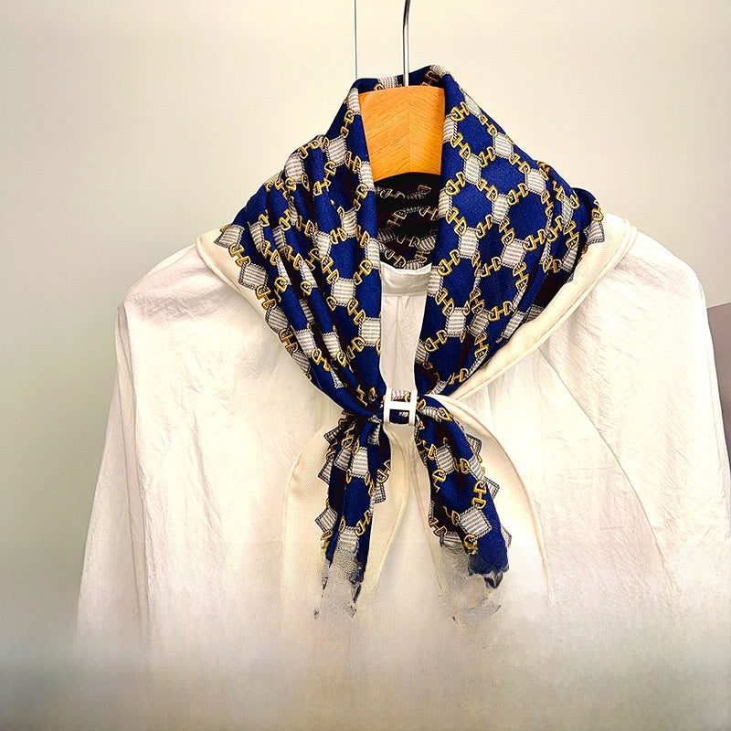 Fairy Style Silk Scarf, Lightweight And Elegant For Summer Wear