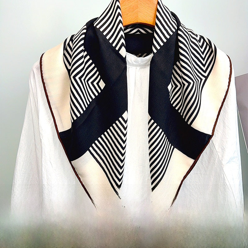 Fairy Style Silk Scarf, Lightweight And Elegant For Summer Wear